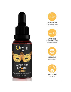 ORGIE ORGASM DROPS VIBE VIBRATING CLITORAL AROUSAL 15 ML