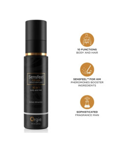 ORGIE SENSFEEL FOR MAN SEDUCTION ELIXIR 10 IN 1 BODY AND HAIR 100 ML