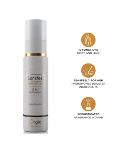 ORGIE SENSFEEL FOR WOMAN SEDUCTION ELIXIR 10 IN 1 BODY AND HAIR 100 ML