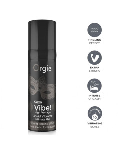 ORGIE SEXY VIBE HIGH VOLTAGE EXTRA STRONG LIQUID VIBRATOR 15 ML