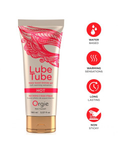 ORGIE LUBE TUBE HOT WARMING WATER BASED INTIMATE GEL 150 ML
