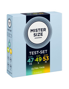 MISTER SIZE PACK SAMPLE CONDOM SIZE 47 49 53 MM 3 UNITS 2