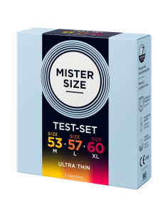 MISTER SIZE SAMPLE PACK CONDOMS SIZE 53 57 60 MM 3 UNITS 2