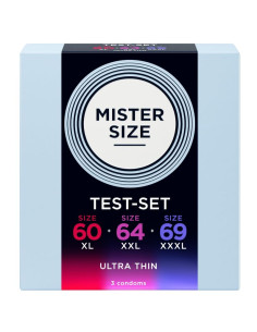 MISTER SIZE SAMPLE PACK CONDOMS SIZE 60 64 69 MM 3 UNITS