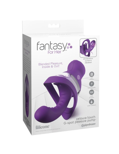 FANTASY FOR HER VELOURA TOUCH G SPOT PLEASURE PUMP PURPLE G SPOT INTIMATE PUMP