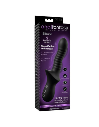 ANAL FANTASY ELITE PLEASURE WAVE RECHARGEABLE BLACK ANAL MASSAGER