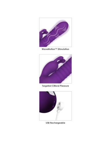 FANTASY FOR HER FANTASY WAVE WAVEMOTION RECHARGEABLE VIBRATOR PURPLE