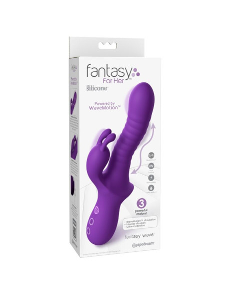 FANTASY FOR HER FANTASY WAVE WAVEMOTION RECHARGEABLE VIBRATOR PURPLE