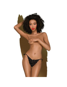 PENTHOUSE TOO HOT TO BE REAL THONG BLACK L XL