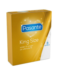 PASANTE CONDOMS KING SIZE 3 UNITS