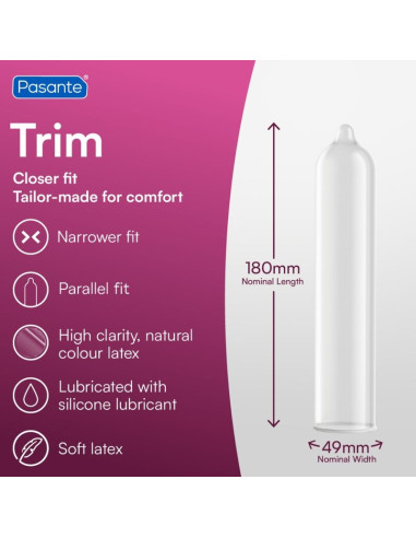 PASANTE THIN TRIM MS THIN CONDOM 3 UNITS