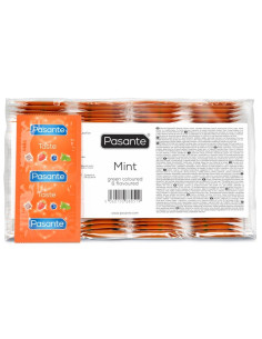PASANTE CONDOMS FLAVOR MINT BAG 144 UNITS