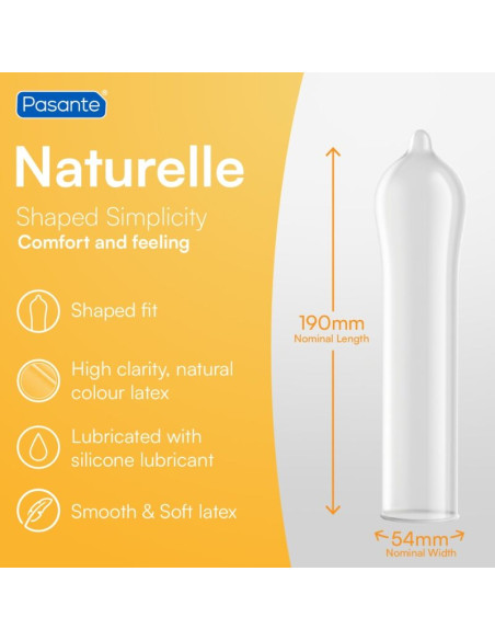 PASANTE CONDOMS ECO PACK NATURELLE BAG 288 UNITS