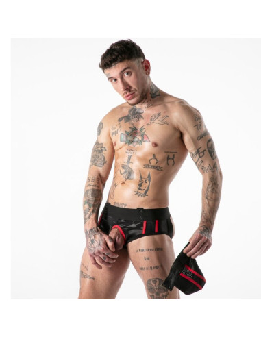 LOCKER GEAR FULL MILITARY ACCESS JOCK BRIEF RED S