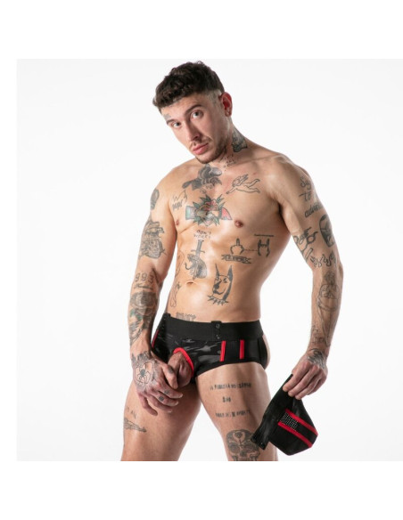 LOCKER GEAR FULL MILITARY ACCESS JOCK BRIEF RED S