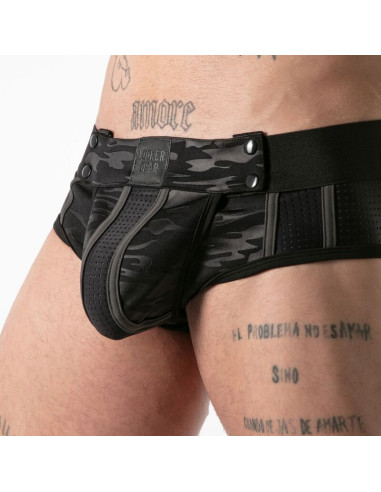 LOCKER GEAR FULL MILITARY ACCESS JOCK BRIEF BLACK S