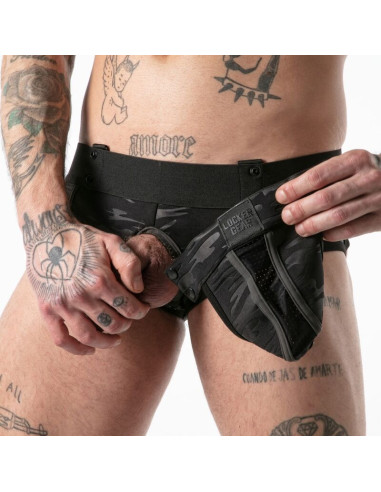LOCKER GEAR FULL MILITARY ACCESS JOCK BRIEF BLACK S