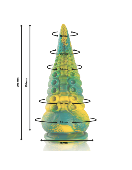 EPIC CETUS GREEN TENTACLE DILDO LARGE SIZE