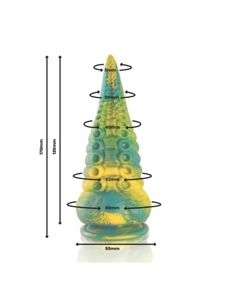EPIC CETUS DILDO GREEN TENTACLE SMALL SIZE