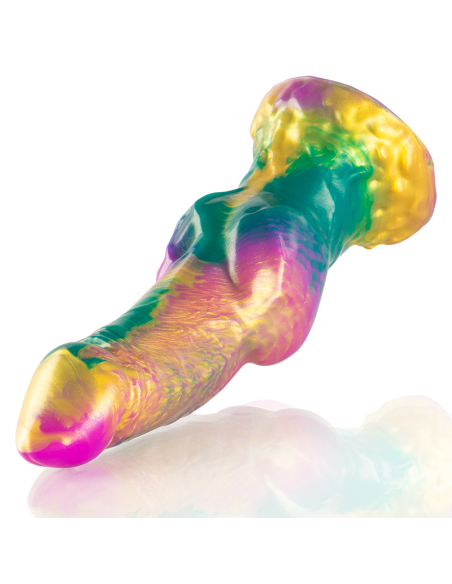 EPIC IRIS DILDO WITH RAINBOW TESTICLES OF PLEASURE