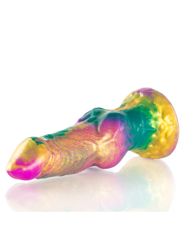 EPIC IRIS DILDO WITH RAINBOW TESTICLES OF PLEASURE