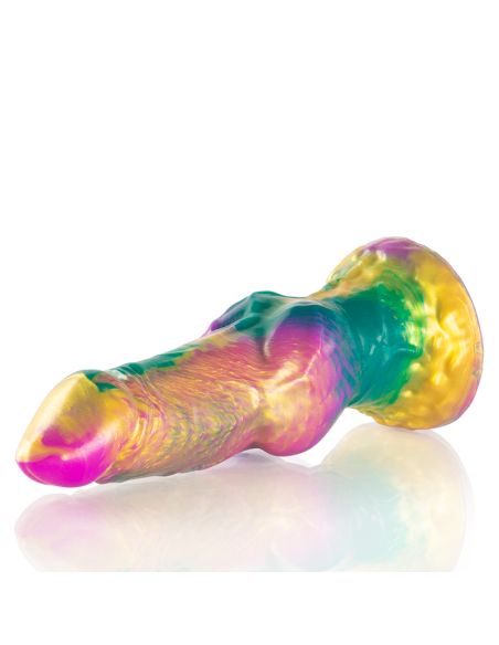 EPIC IRIS DILDO WITH RAINBOW TESTICLES OF PLEASURE