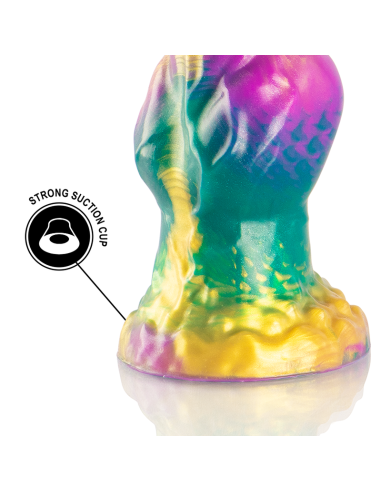 EPIC IRIS DILDO WITH RAINBOW TESTICLES OF PLEASURE