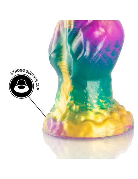 EPIC IRIS DILDO WITH RAINBOW TESTICLES OF PLEASURE