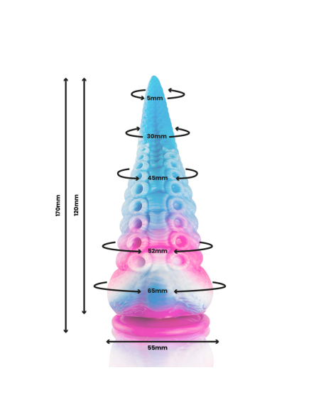 EPIC PHORCYS BLUE TENTACLE DILDO SMALL SIZE