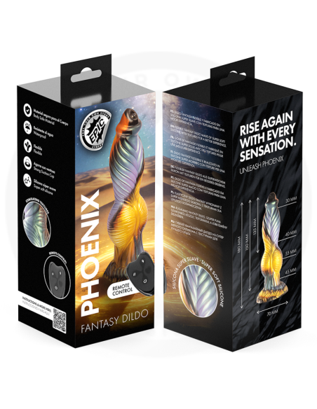 EPIC PHOENIX DILDO THE RESURGENCE OF PLEASURE RECHARGEABLE REMOTE CONTROL