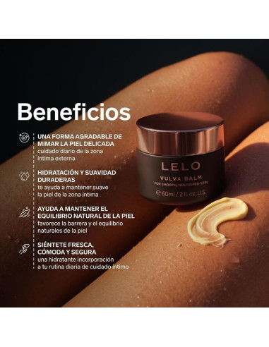 LELO VULVA BALM SOOTHING MOISTURIZER FOR THE EXTERNAL INTIMATE AREA