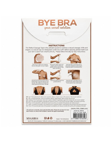 BYE BRA ENHANCEMENT TAPE FREE NIPPLE COVERS CUP A F