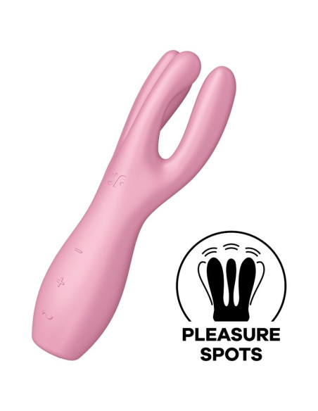 SATISFYER THREESOME 3 VIBRADOR ROSA