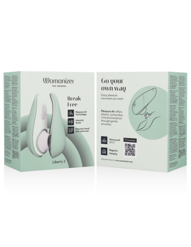 WOMANIZER LIBERTY 2 CLITORIS STIMULATOR SUCTION LIGHT GREEN