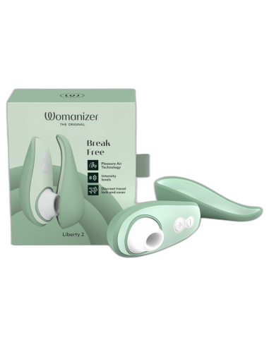 WOMANIZER LIBERTY 2 CLITORIS STIMULATOR SUCTION LIGHT GREEN