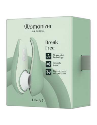 WOMANIZER LIBERTY 2 CLITORIS STIMULATOR SUCTION LIGHT GREEN