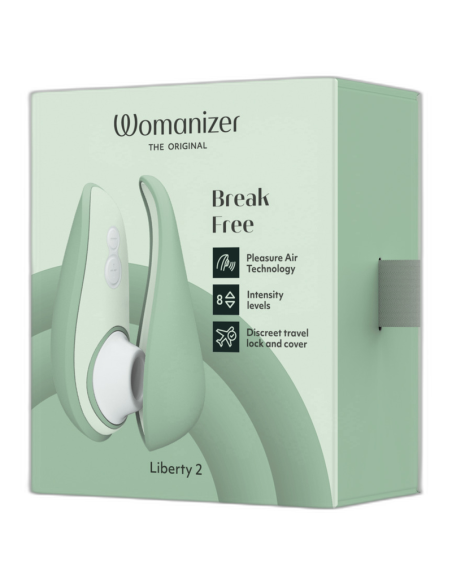 WOMANIZER LIBERTY 2 CLITORIS STIMULATOR SUCTION LIGHT GREEN