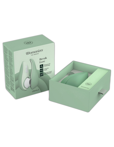 WOMANIZER LIBERTY 2 CLITORIS STIMULATOR SUCTION LIGHT GREEN