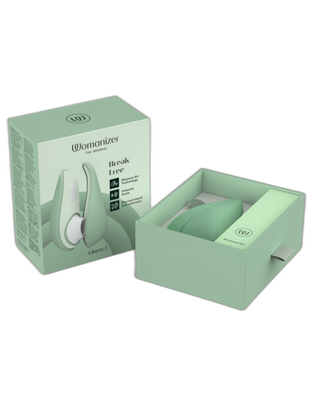 WOMANIZER LIBERTY 2 CLITORIS STIMULATOR SUCTION LIGHT GREEN