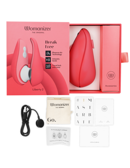 WOMANIZER LIBERTY 2 CLITORIS STIMULATOR SUCTION PINK