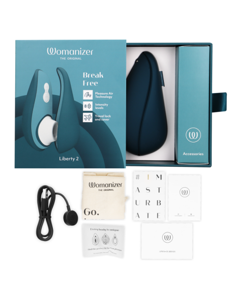 WOMANIZER LIBERTY 2 CLITORIS STIMULATOR SUCTION BLUE