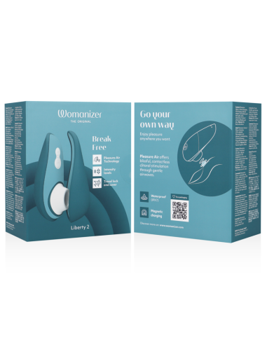 WOMANIZER LIBERTY 2 CLITORIS STIMULATOR SUCTION BLUE