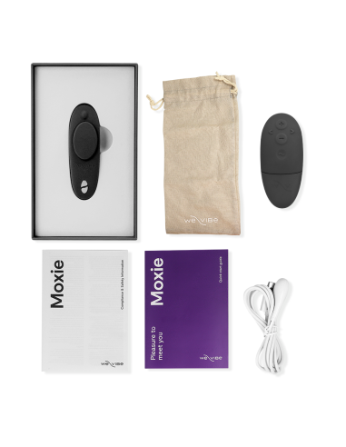WE VIBE MOXIE BLACK CLITORAL VIBRATOR