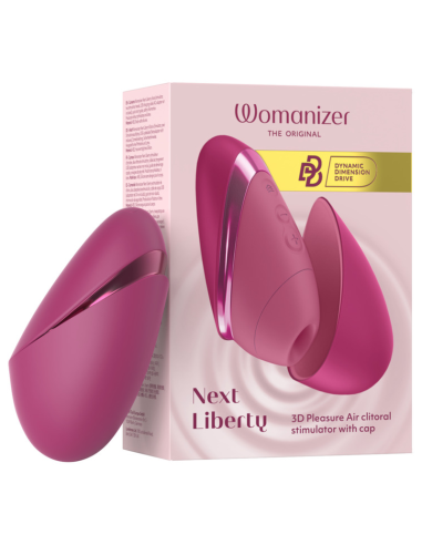 WOMANIZER NEXT LIBERTY 3D CLITORAL STIMULATOR INTENSE PINK AIR OF PLEASURE