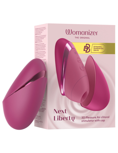 WOMANIZER NEXT LIBERTY 3D CLITORAL STIMULATOR INTENSE PINK AIR OF PLEASURE