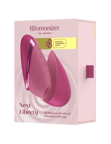 WOMANIZER NEXT LIBERTY 3D CLITORAL STIMULATOR INTENSE PINK AIR OF PLEASURE