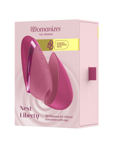 WOMANIZER NEXT LIBERTY 3D CLITORAL STIMULATOR INTENSE PINK AIR OF PLEASURE