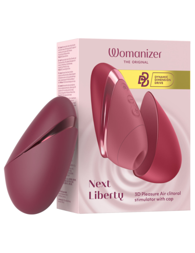 WOMANIZER NEXT LIBERTY 3D PLEASURE AIR CLITORAL STIMULATOR BORDEAUX