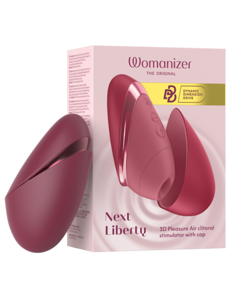 WOMANIZER NEXT LIBERTY 3D PLEASURE AIR CLITORAL STIMULATOR BORDEAUX