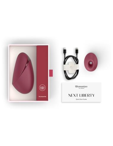 WOMANIZER NEXT LIBERTY 3D PLEASURE AIR CLITORAL STIMULATOR BORDEAUX